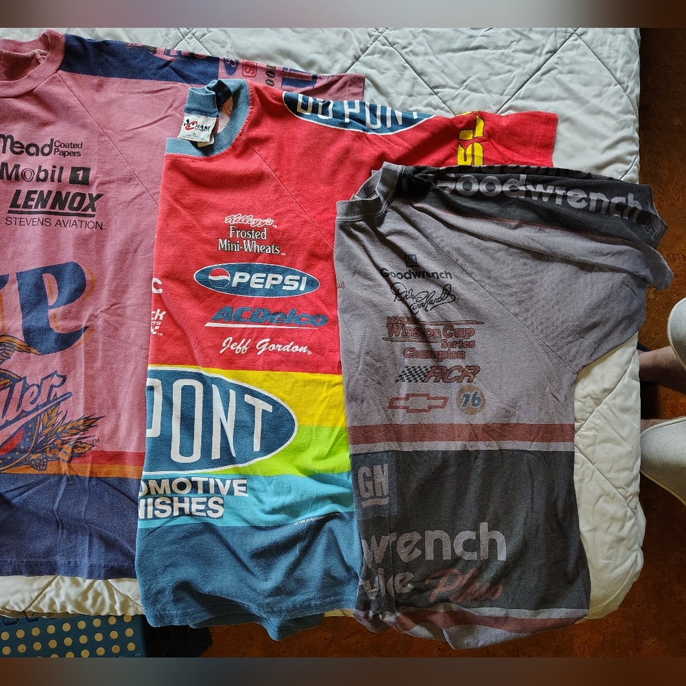 Lot Of 3/ Bundle of 3 Chase Authentics Pit Crew AOP Allover print Shirt XL